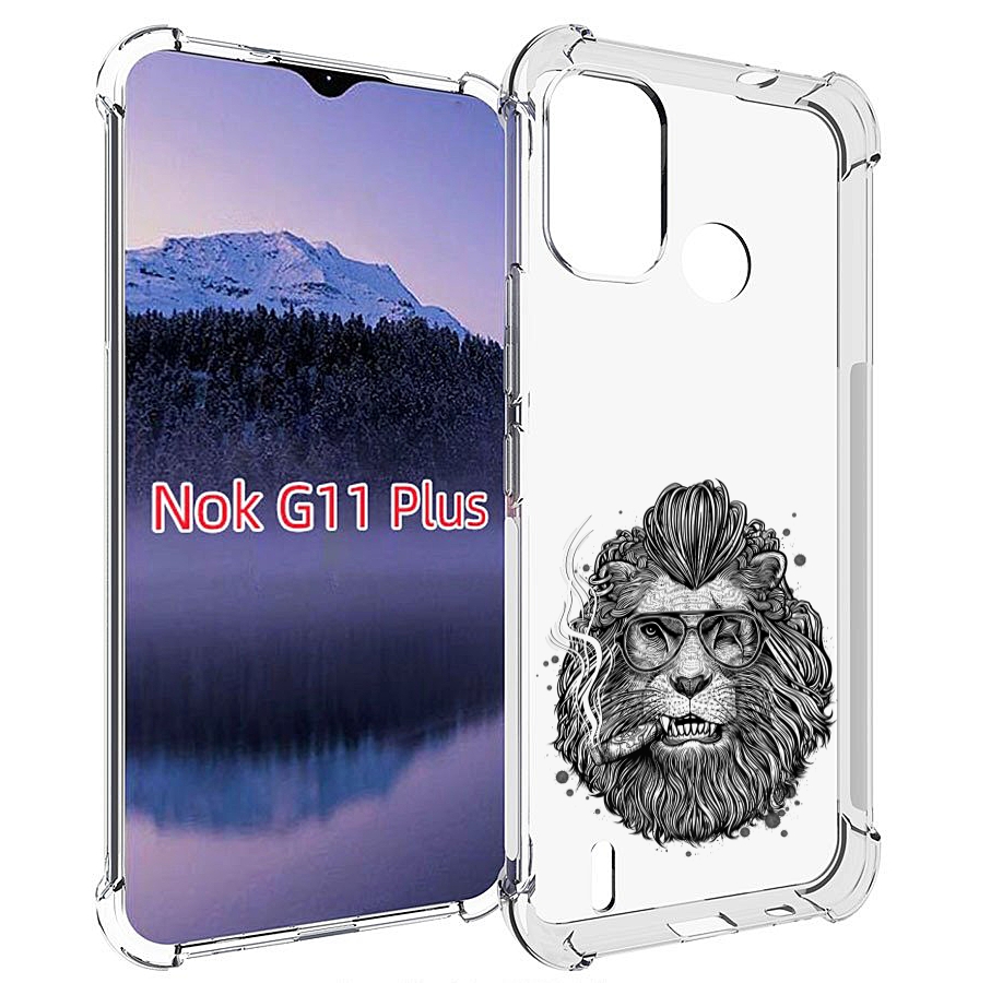 

Чехол MyPads курящий лев для Nokia G11 Plus, Прозрачный, Tocco