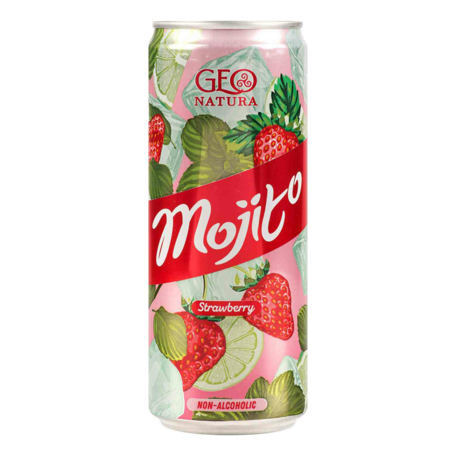 

Газированный напиток Geo Natura Mojito клубника 0,33 л