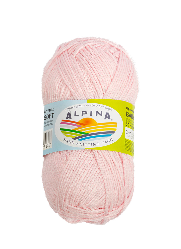 

Пряжа Alpina Baby super soft №05 бледно-розовый, Baby super soft