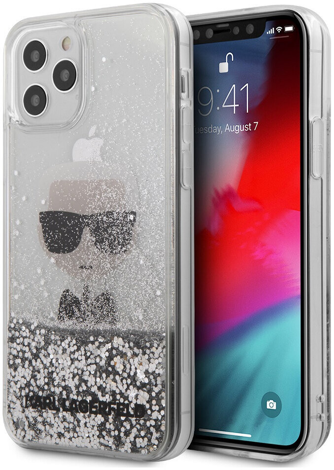 фото Чехол cg mobile karl lagerfeld liquid glitter ikonik karl (inner) hard для 12 pro max