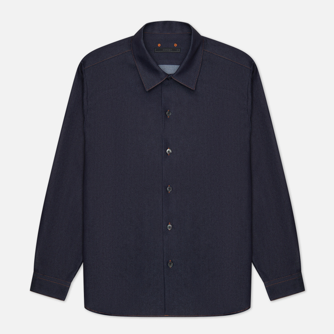 

Мужская рубашка SOPHNET. Regular Collar Big Coolmax 10.3 Oz Denim синий, Размер L, Regular Collar Big Coolmax 10.3 Oz Denim