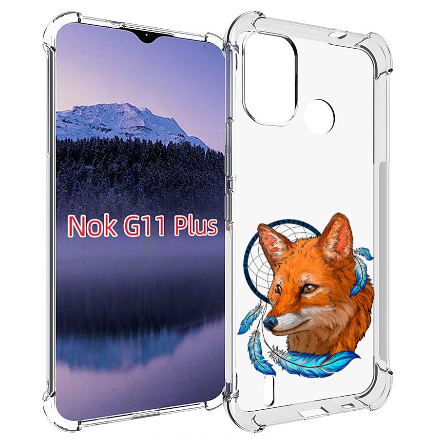 

Чехол MyPads лиса и ловец снов для Nokia G11 Plus, Прозрачный, Tocco