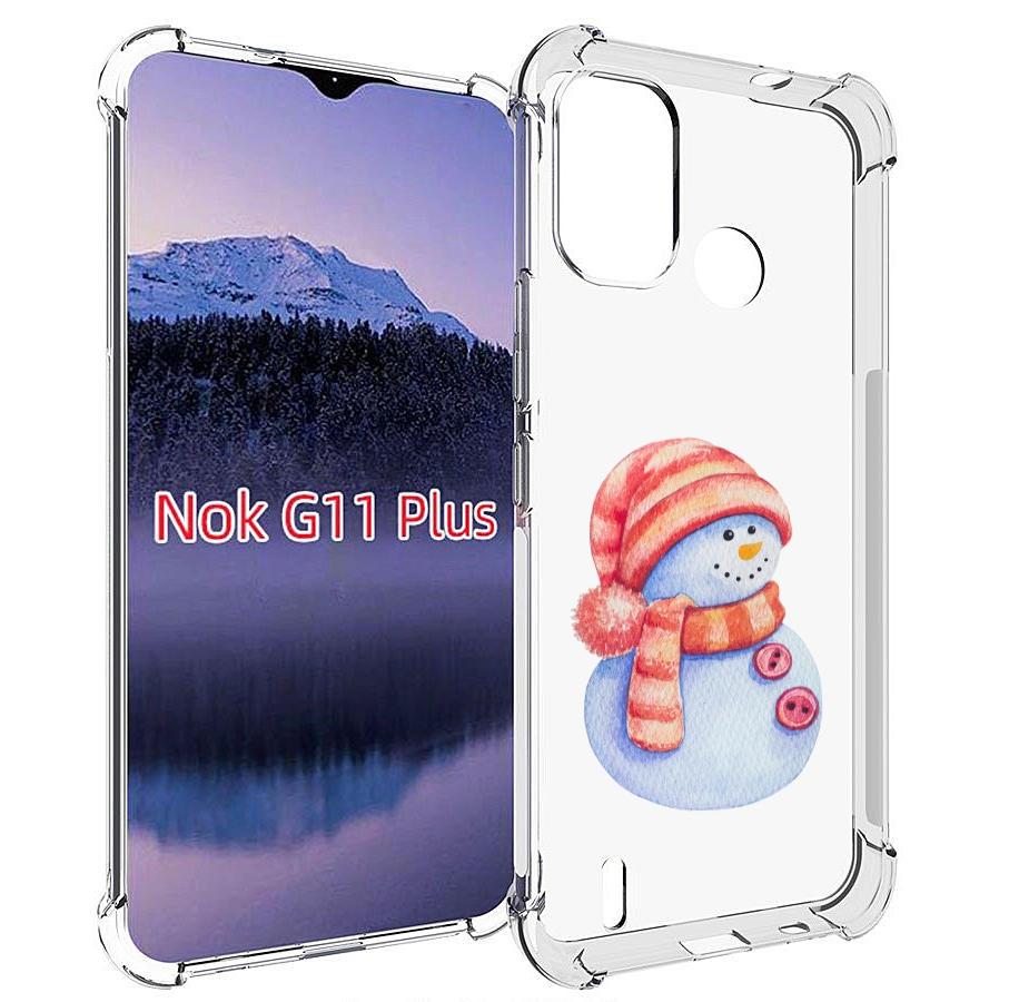 

Чехол MyPads Веселый снеговик для Nokia G11 Plus, Прозрачный, Tocco