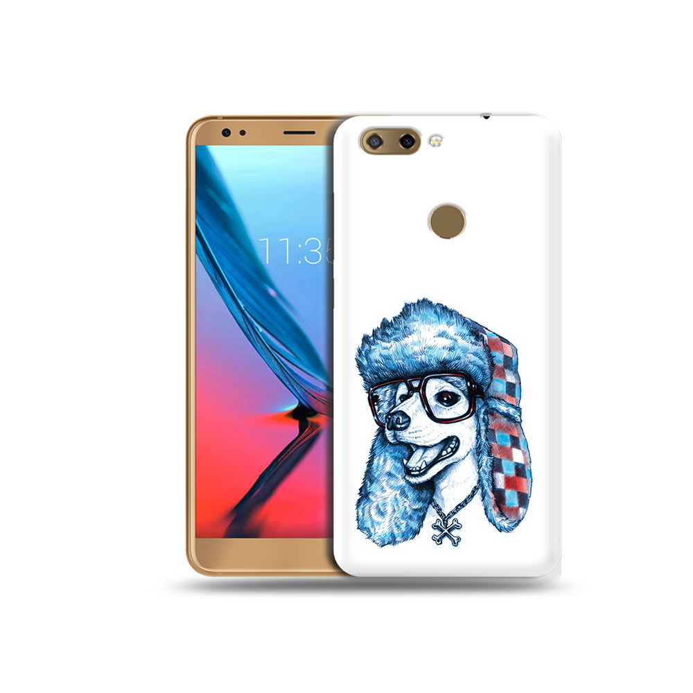 

Чехол MyPads Tocco для ZTE Blade V9 зимний пес (PT106427.464.362), Прозрачный, Tocco