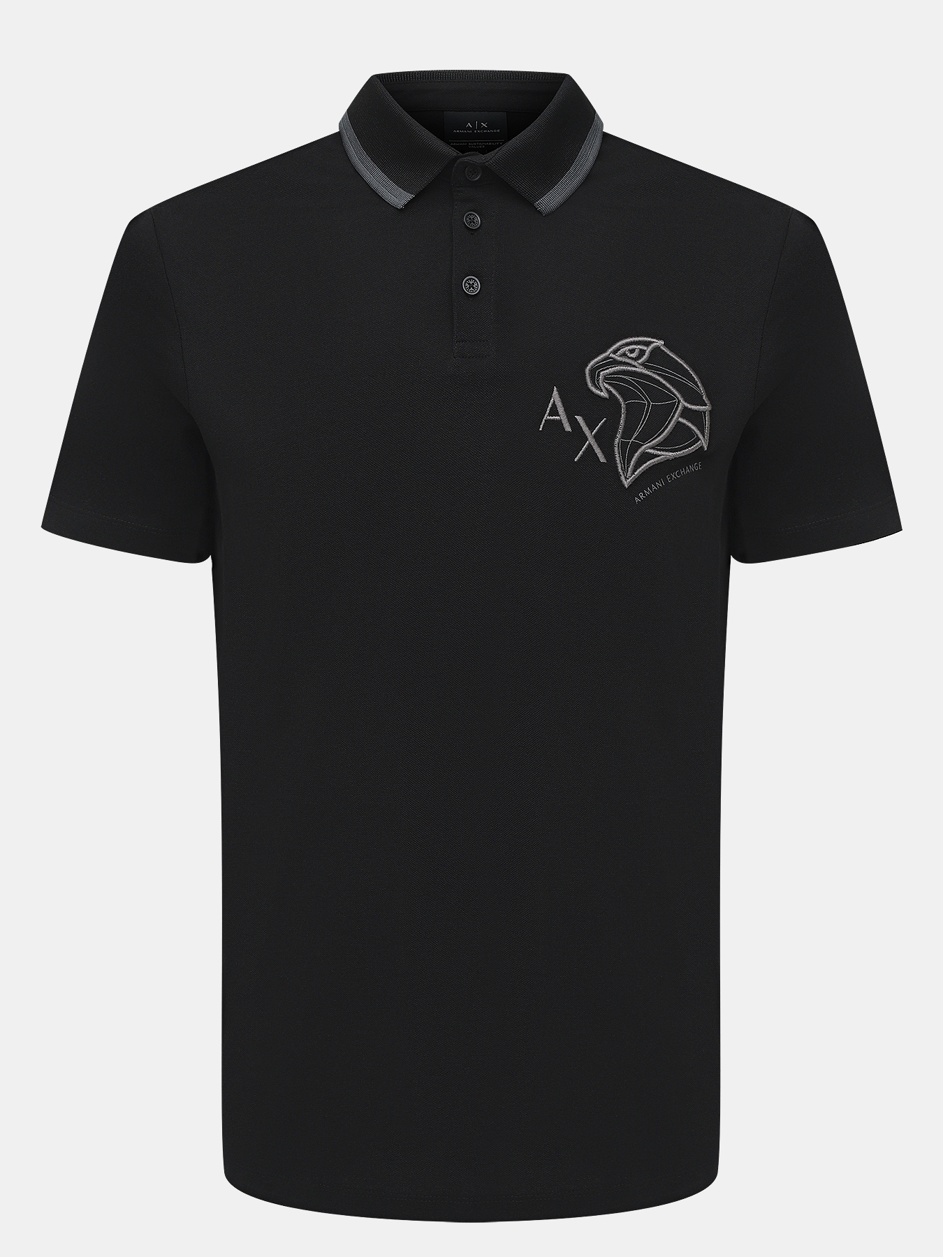 

Футболка мужская Armani Exchange 486037 черная 50-52 RU, Черный, 486037