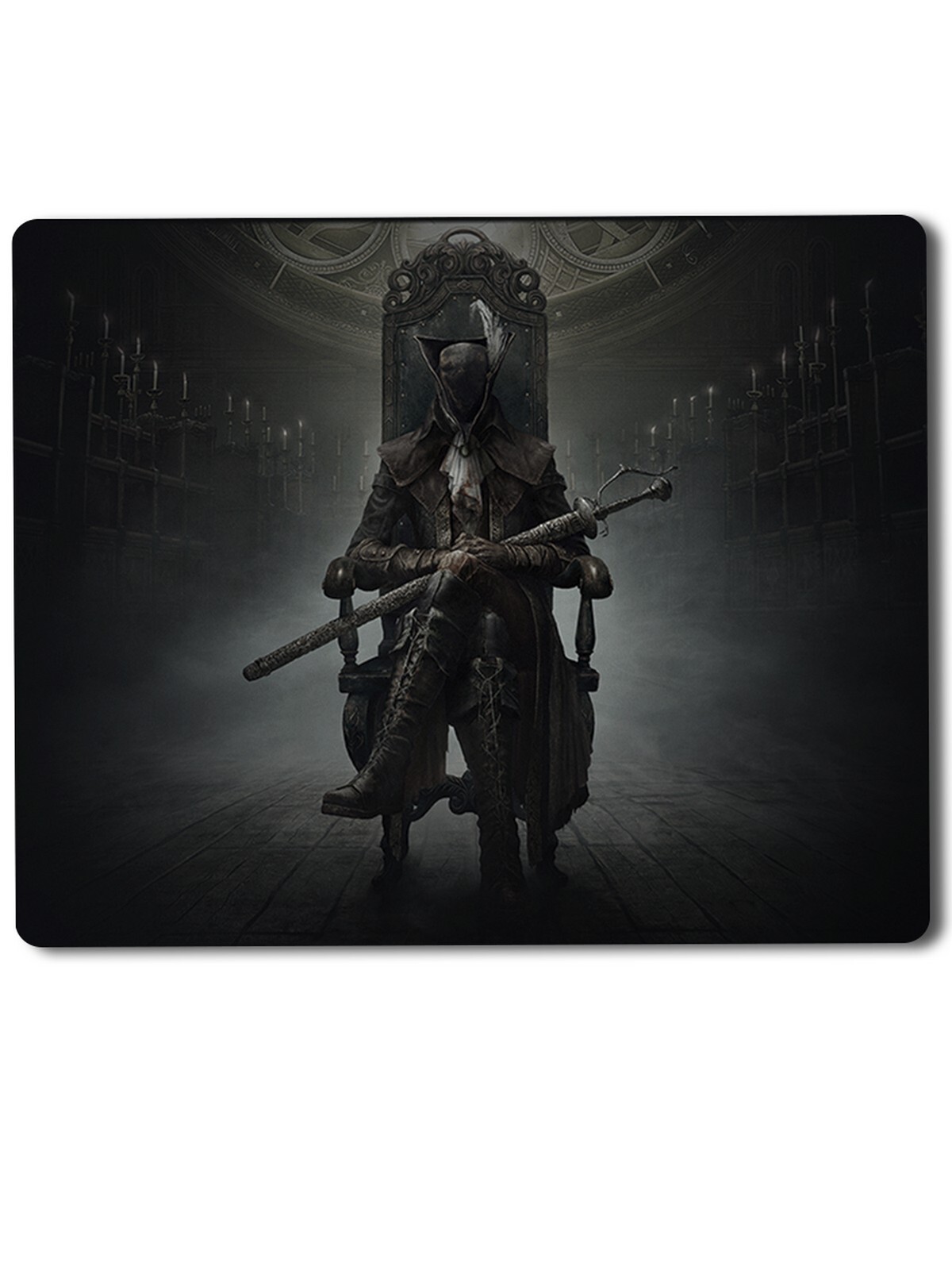 

Геймерский коврик Bloodborne 3, Bloodborne (бладборн, персонаж, ps3, ps4, консоли, dark souls, демоны)-3
