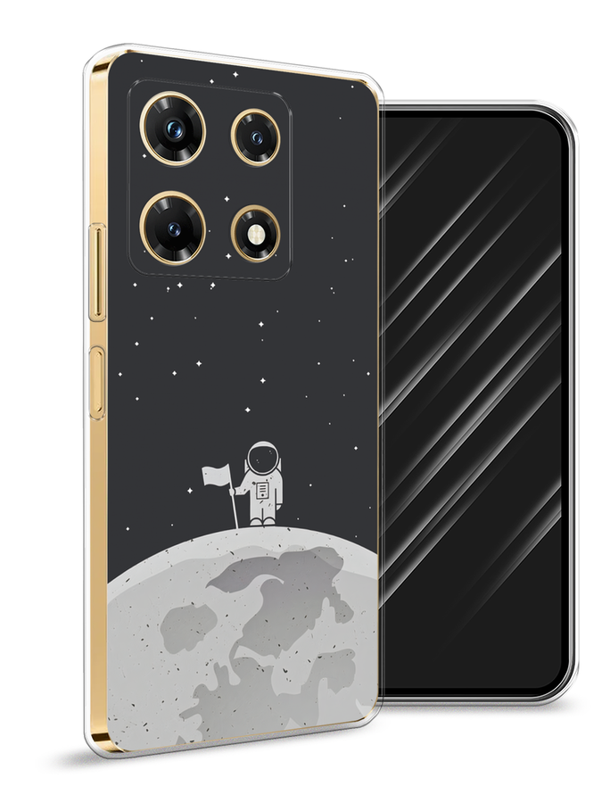 

Чехол Awog на Infinix Note 30 Pro "Первый на Луне", Черный, 3104550-1