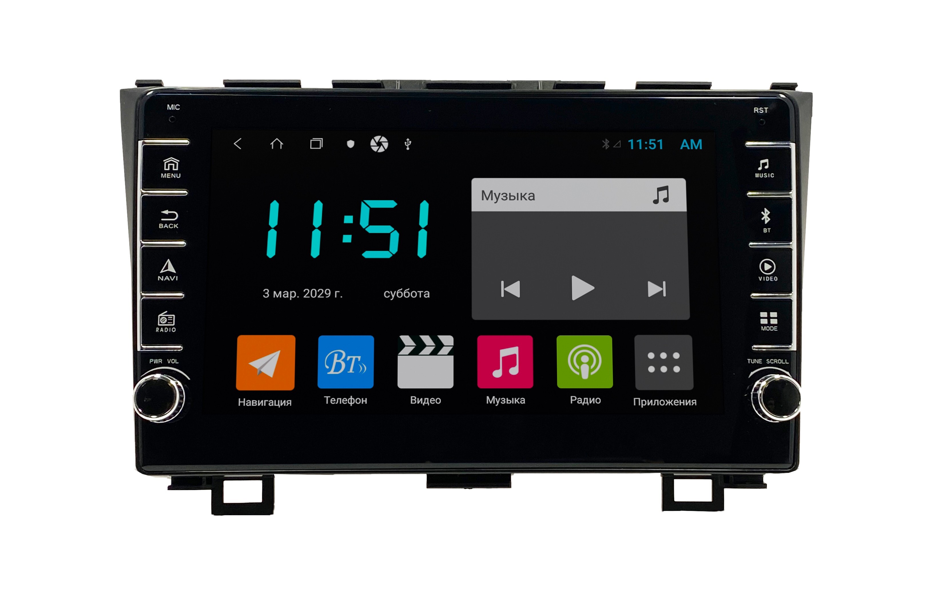 Штатная автомагнитола Zenith Honda CRV 2007-2013 464GB с крутилками Android 12 3212400₽