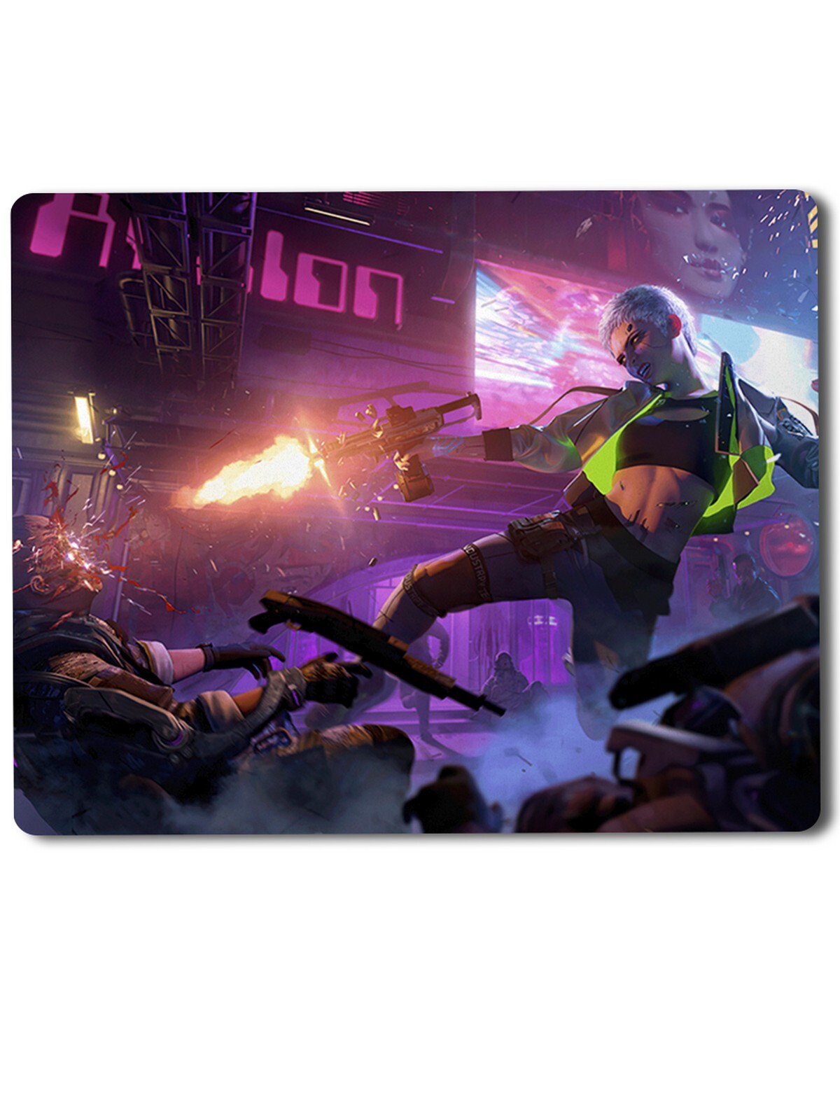 

Геймерский коврик Cyberpunk 12, Cyberpunk (киберпанк, персонаж, девушка, город, будущее, игра, 2077) -12