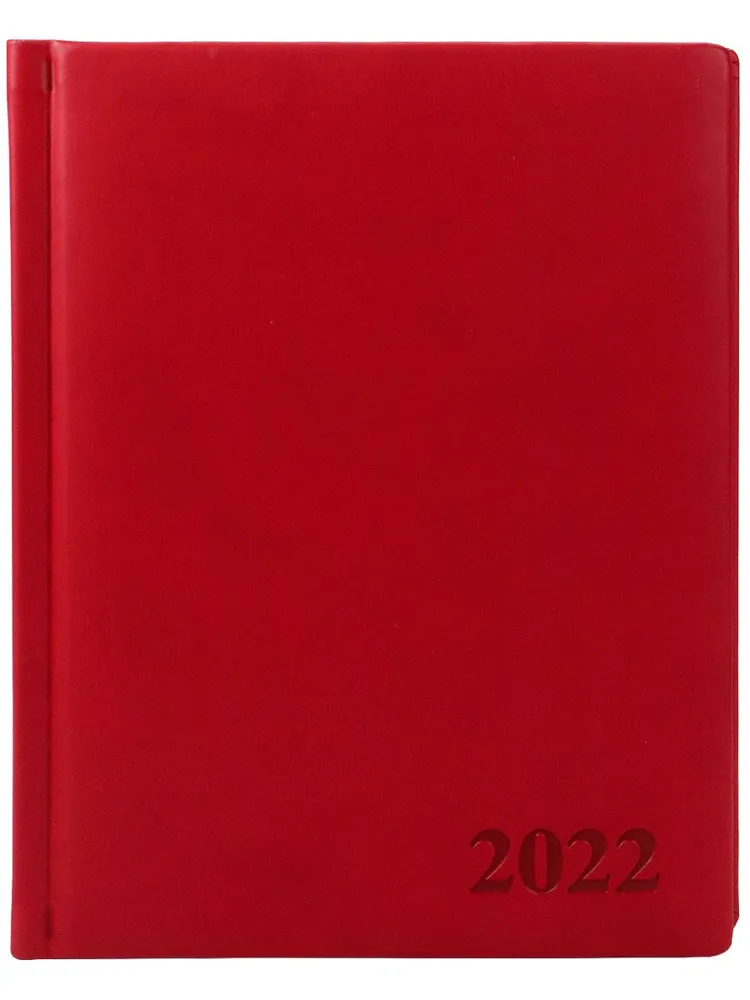 

Ежедневник Prof-Press 168-0730 А5, 168 листов датированный красный кожзам, 168-0730