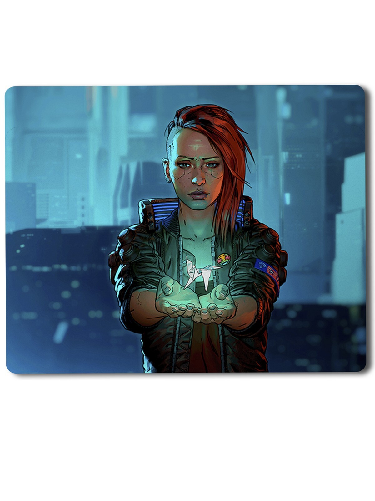 

Геймерский коврик Cyberpunk 6, Cyberpunk (киберпанк, персонаж, девушка, город, будущее, игра, 2077) -6