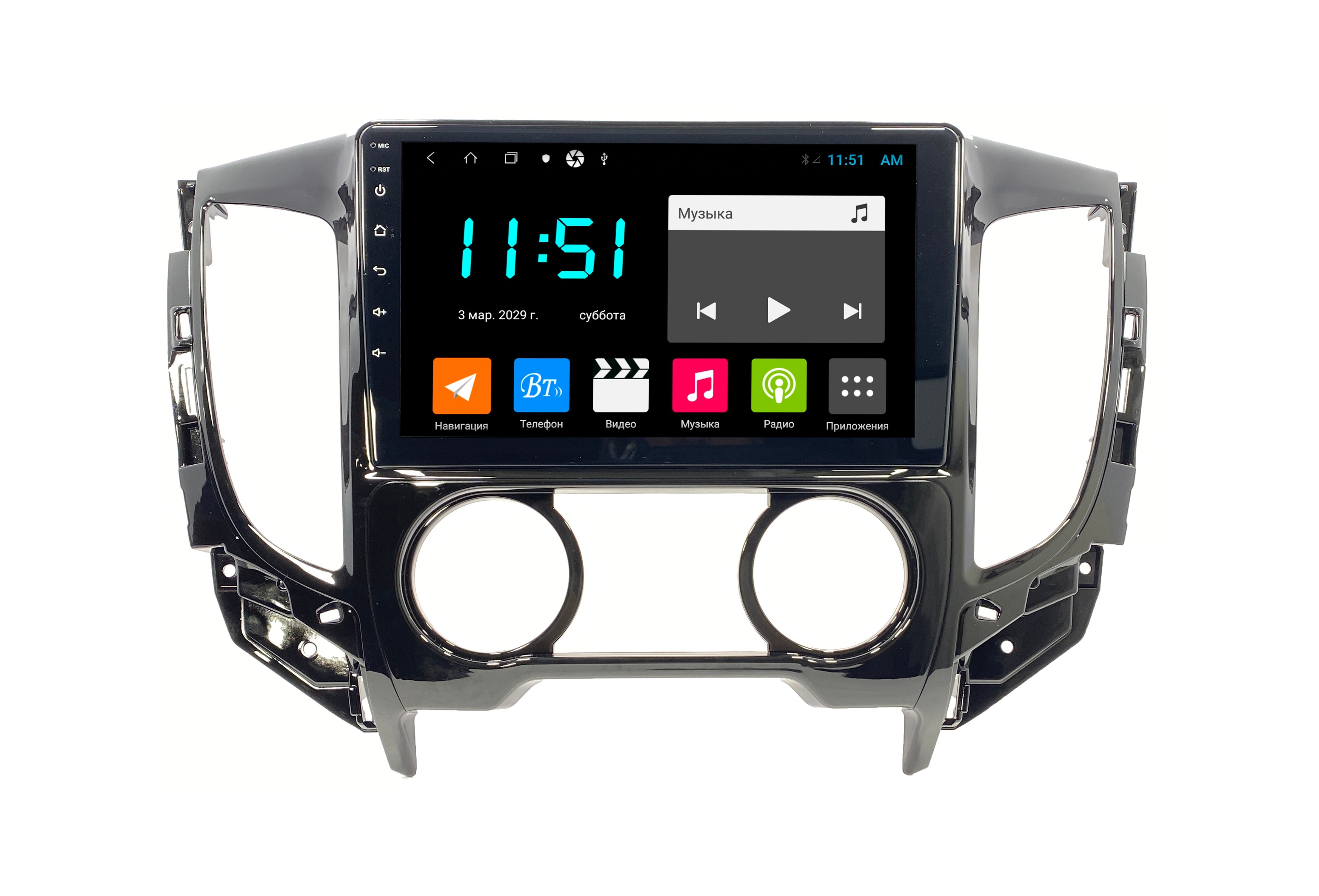 Штатная автомагнитола Zenith Mitsubishi L200 2015 Кондиционер Android 12 464GB 3072400₽