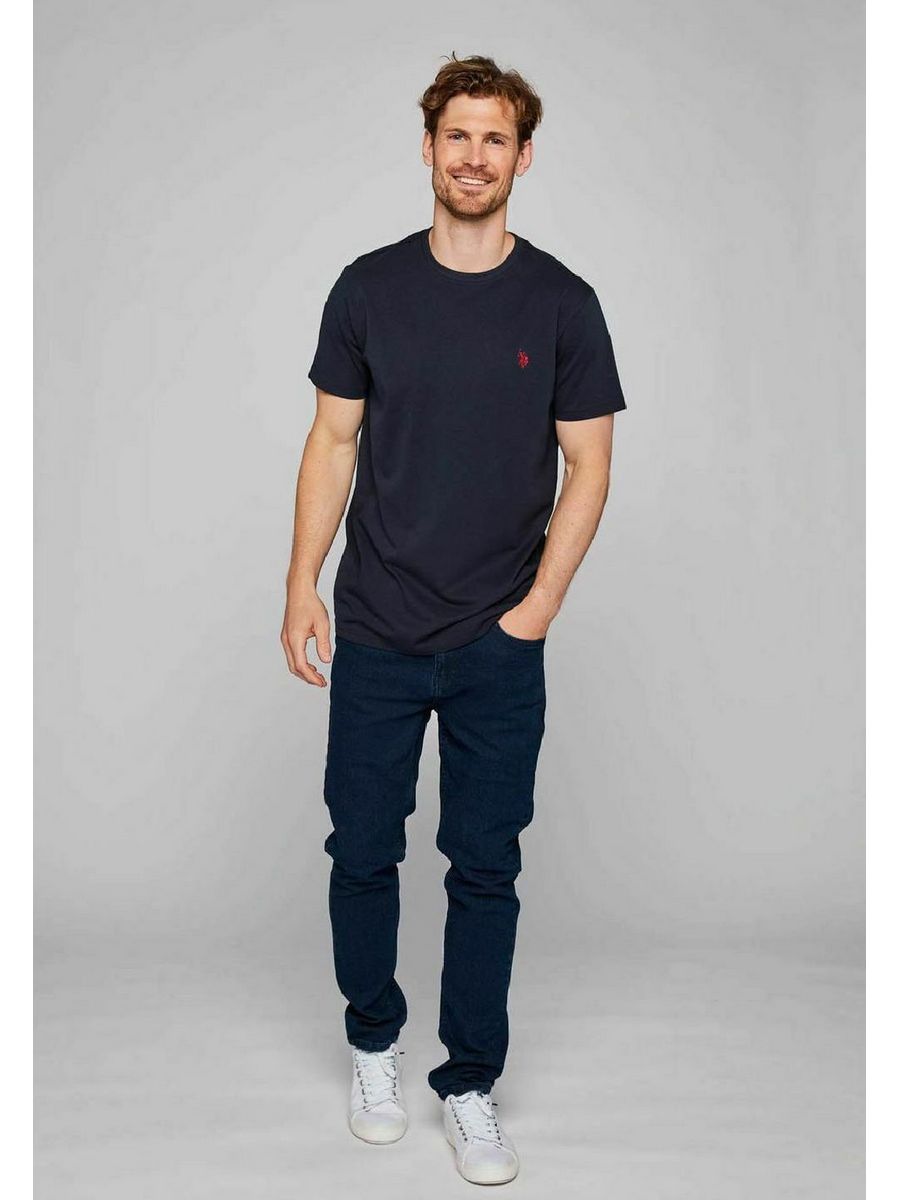 

Футболка мужская U.S. POLO Assn. US222O03W синяя L, Синий, US222O03W