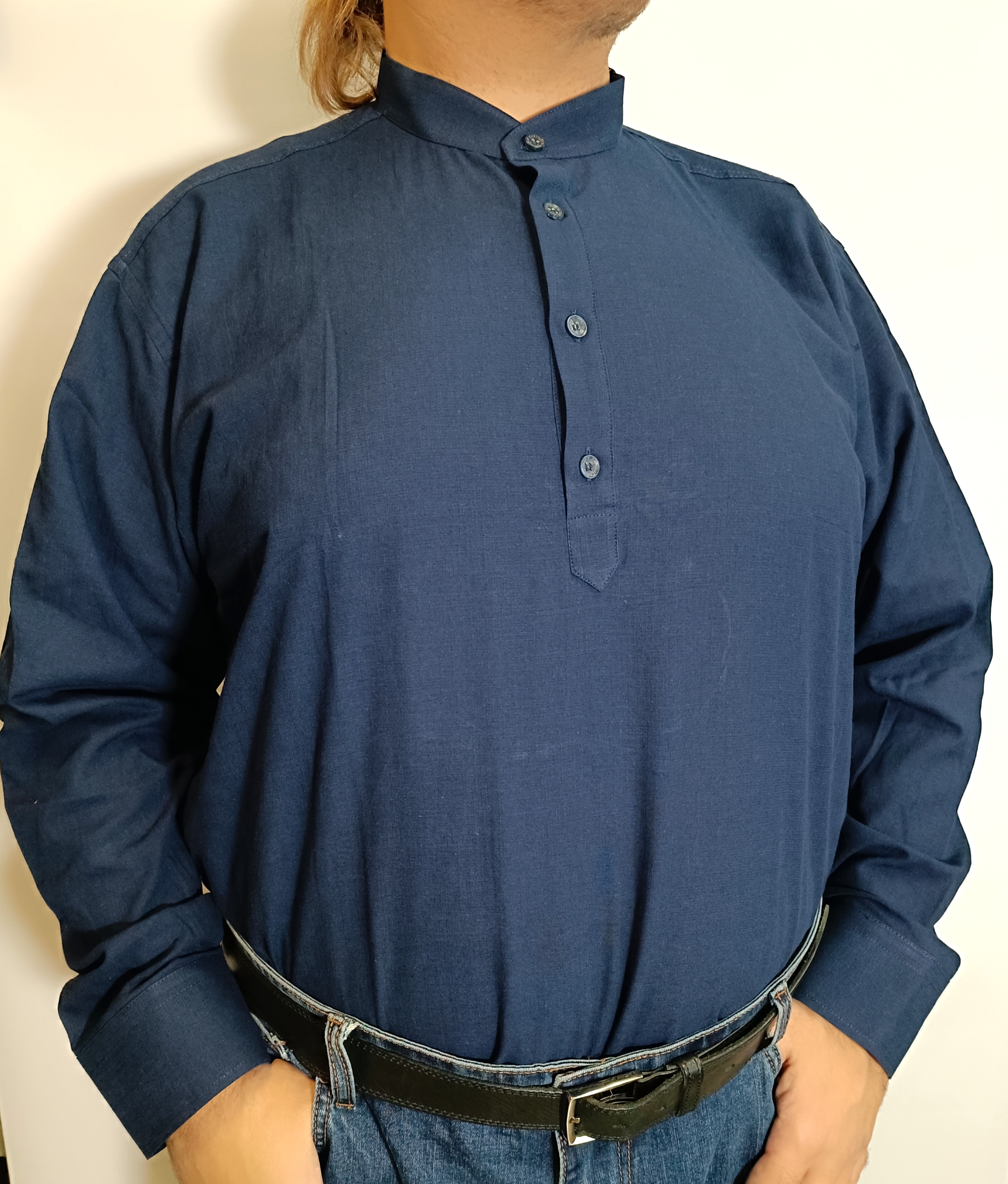 Рубашка мужская Castelli 16344 синяя 6XL
