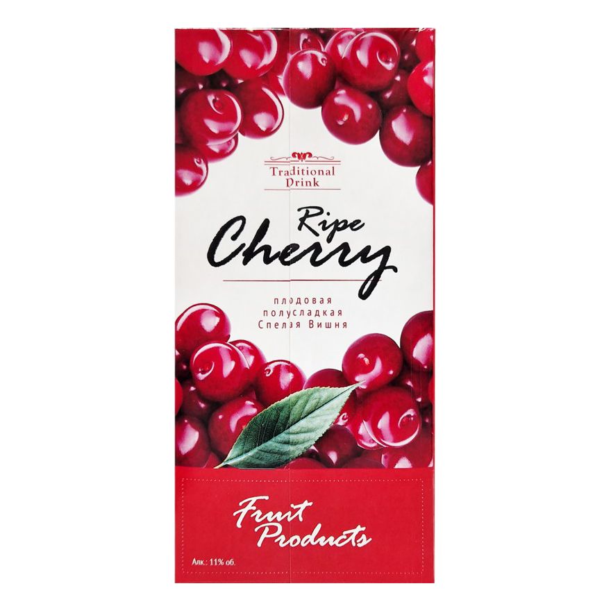 

Вино Traditional Drink Спелая вишня красное полусладкое плодовое 1 л Россия