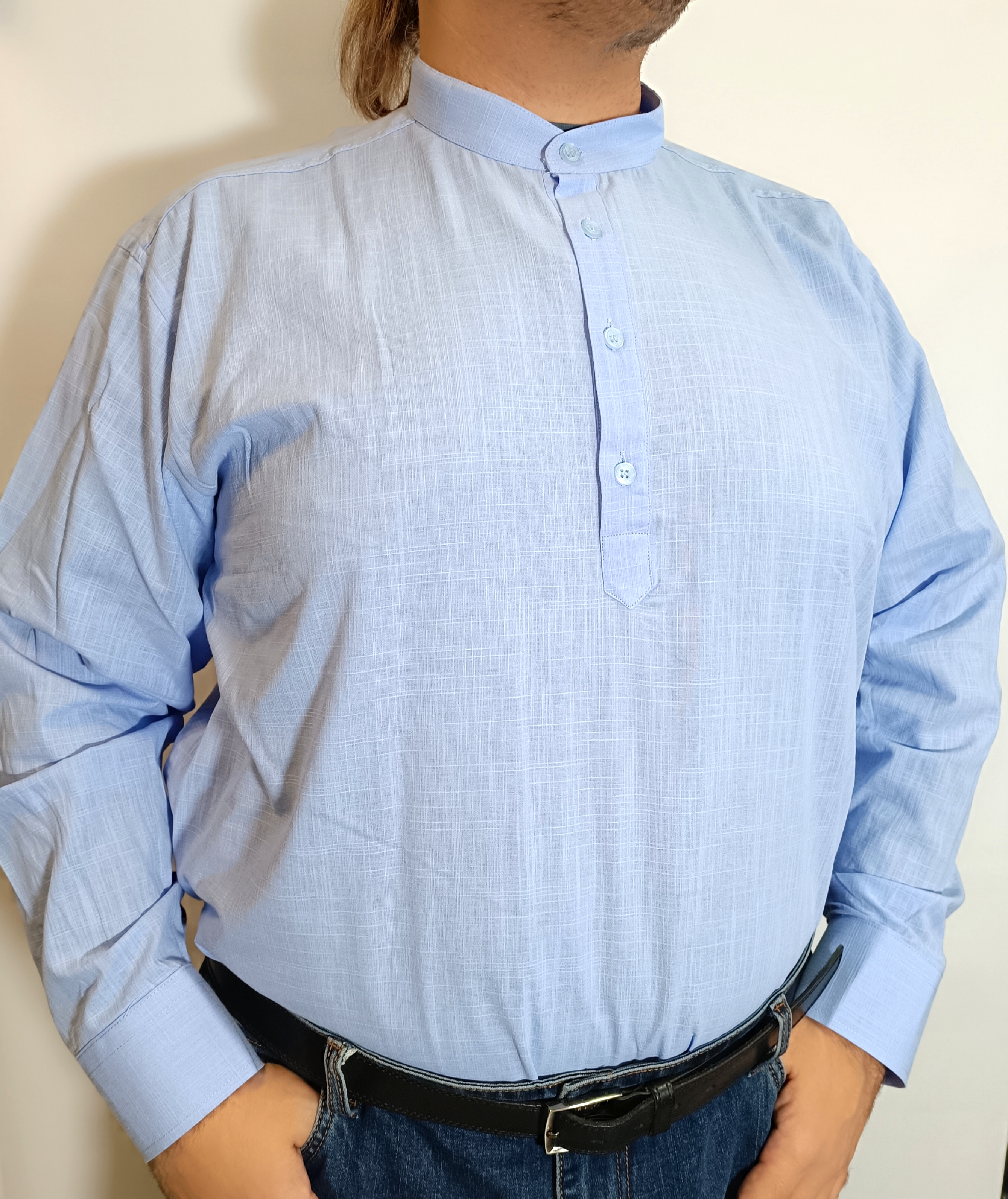 Рубашка мужская Castelli 1634455 голубая 3XL