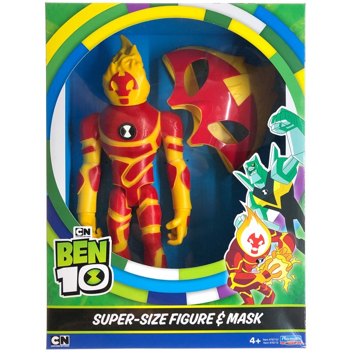 Фигурка Ben10 Игровой набор Человек-огонь и маска для ребенка р. XL ben 10 фигурка человек огонь омни усиленный