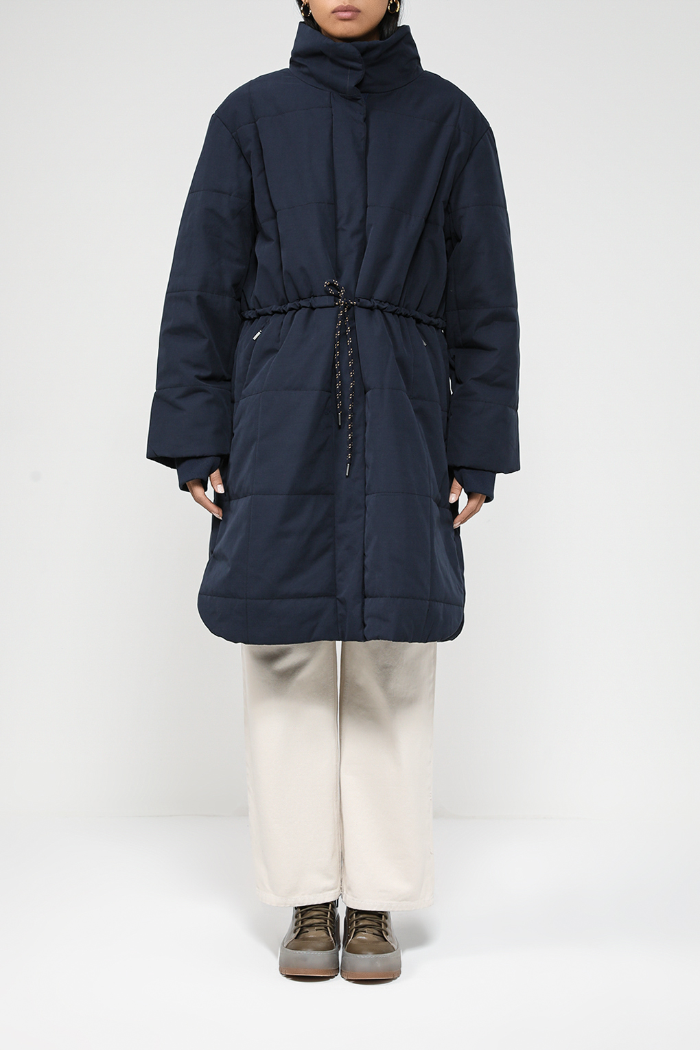 

Пальто женское Esprit Casual 083EE1G343 синее 2XL, Синий, 083EE1G343