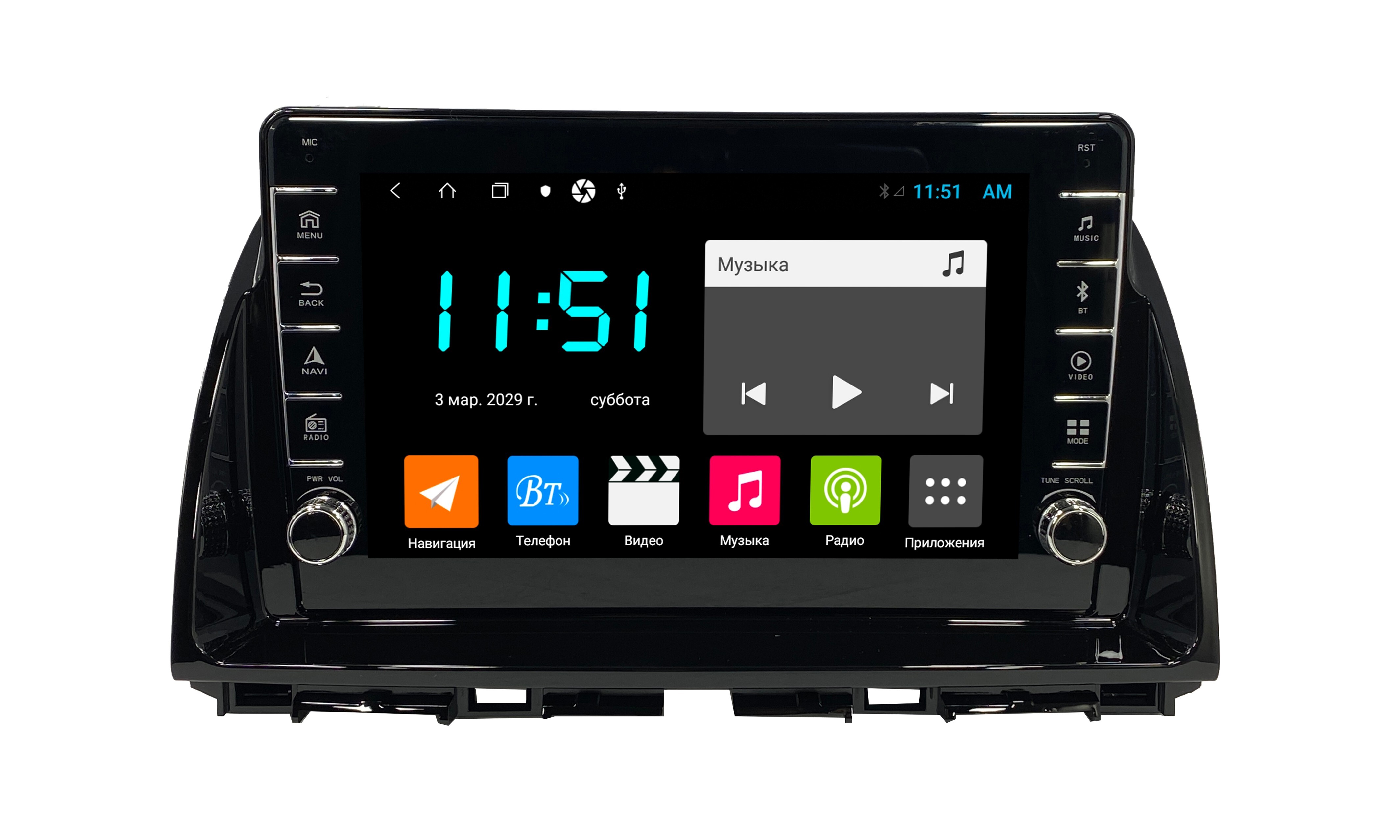 Штатная автомагнитола Zenith Mazda CX5 2011-2015 Android 12 464GB с крутилками 3269100₽