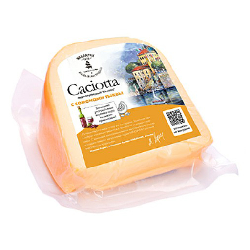 

Сыр мягкий МакЛарин Caciotta с тыквенными семечками 26% 200 г