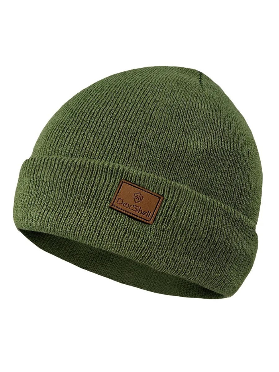 Шапка бини унисекс DexShell Beanie Hat зеленая, S-M