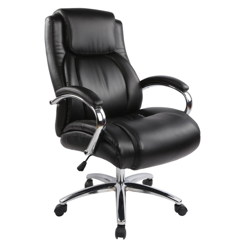фото Кресло bn_dp_echair-585 tr рецикл.кожа черный, хром easy chair
