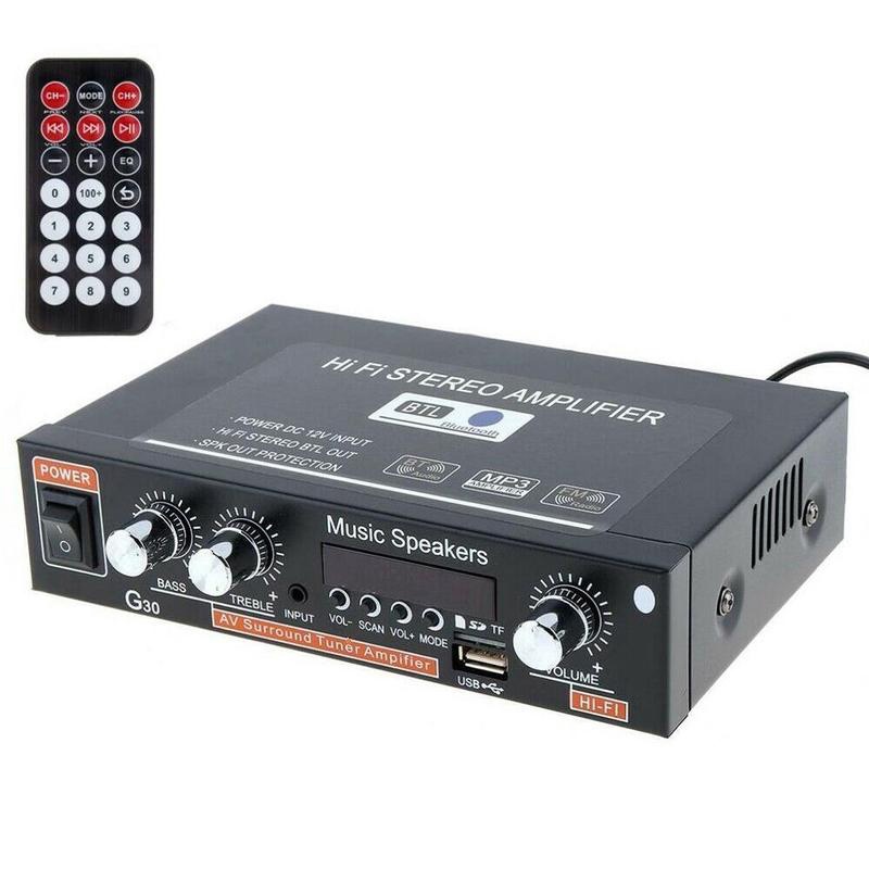 

Мини Hi-Fi стереоусилитель EU 12 В 800 Вт bluetooth, Hi-Fi STEREO