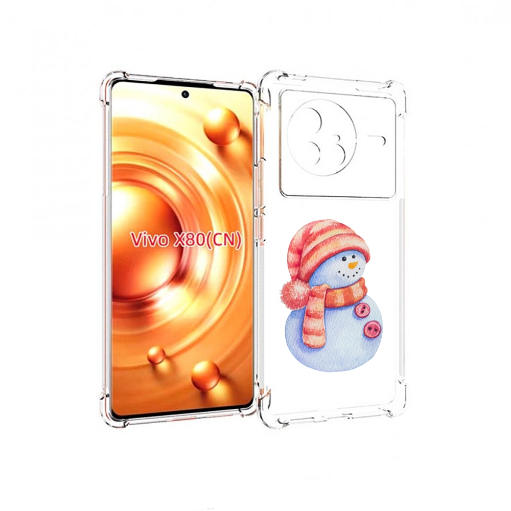 

Чехол Mypads Веселый Снеговик Для Vivo X80, Прозрачный, Tocco