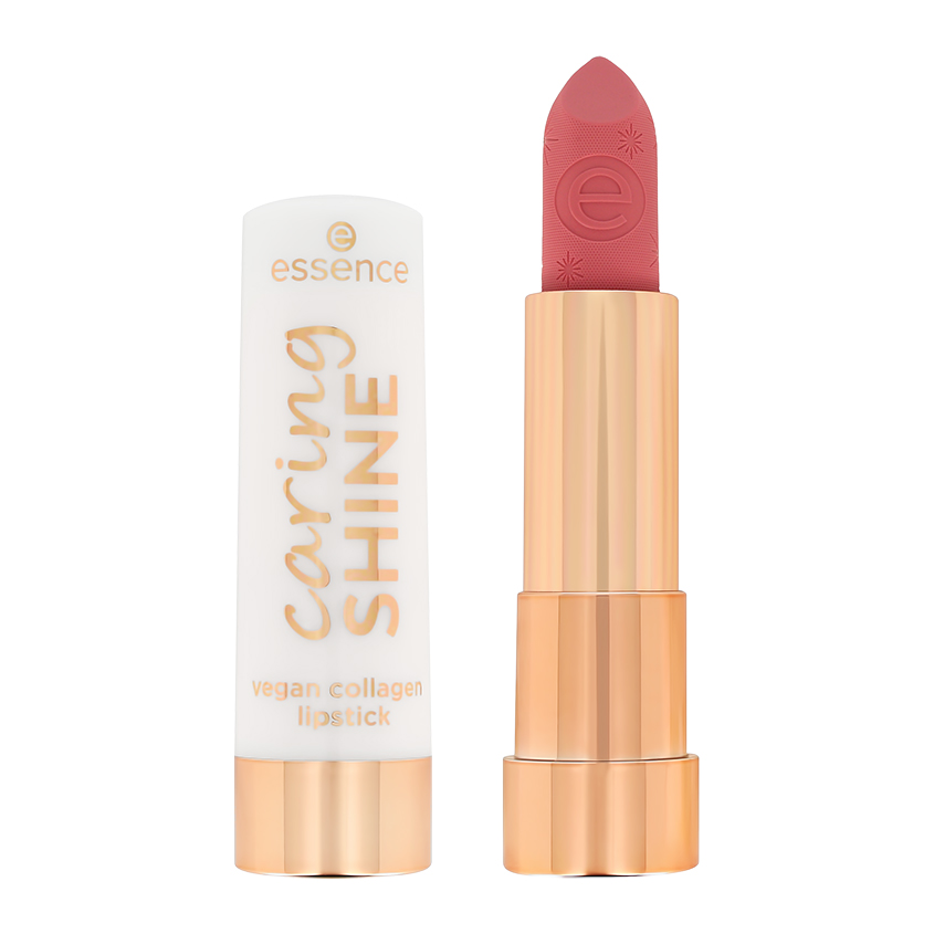 Губная помада ESSENCE caring shine vegan collagen lipstick т201