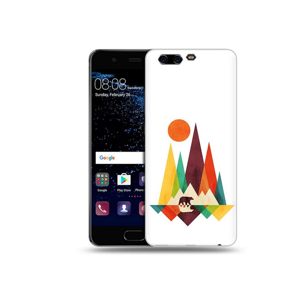 

Чехол MyPads Tocco для Huawei P10 нарисованные горы с медведем (PT60870.50.506), Прозрачный, Tocco