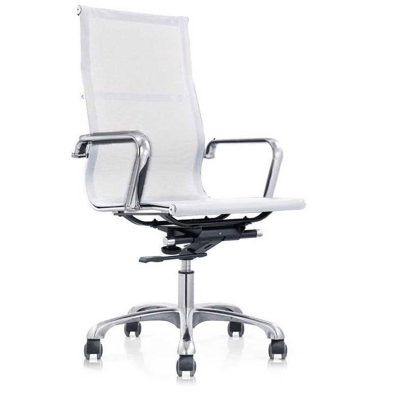 фото Кресло bn_jl_руководителя echair-702 t net сетка белая, хром easy chair