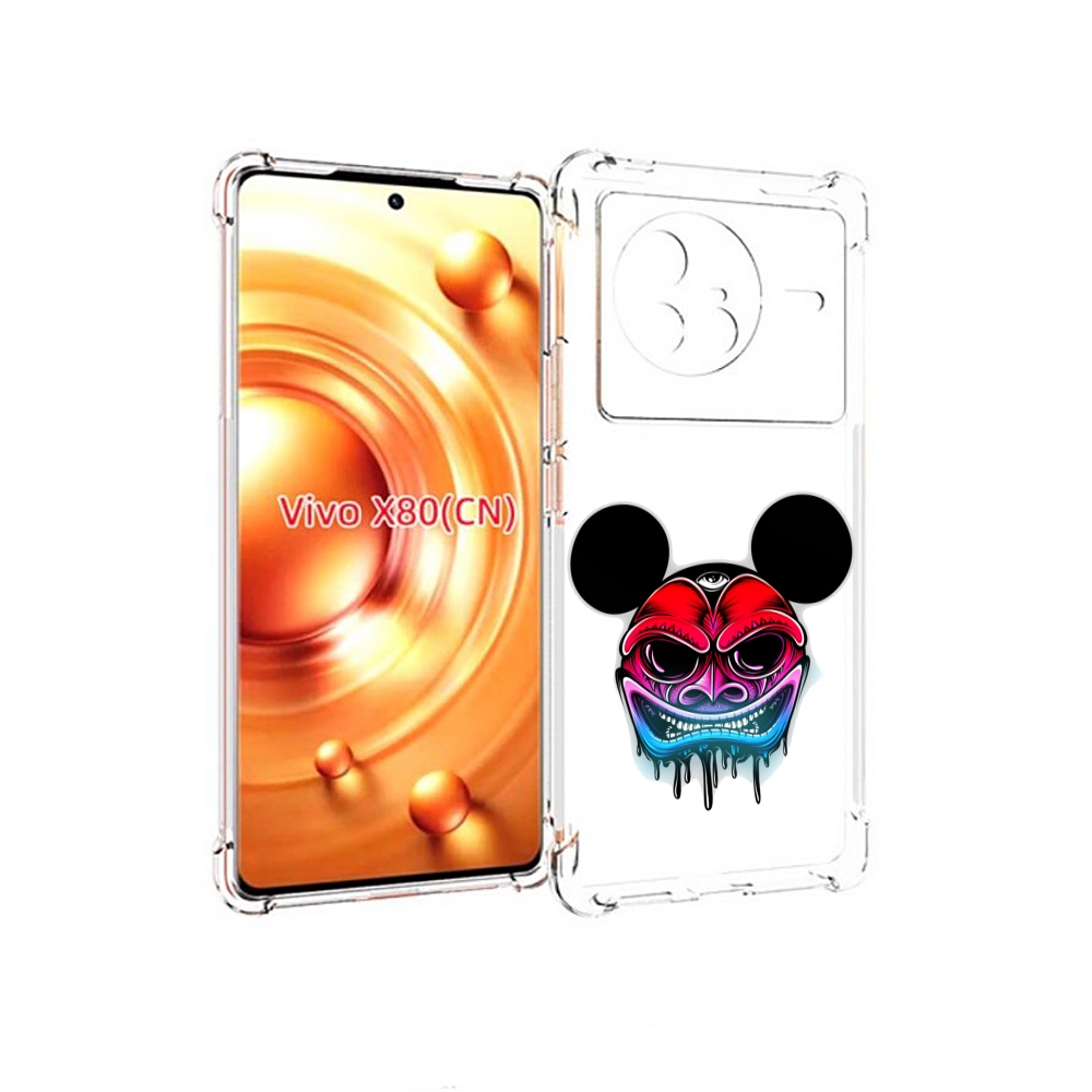 

Чехол Mypads Микки В Маске Для Vivo X80, Прозрачный, Tocco