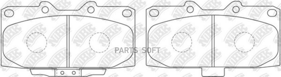 

Комплект тормозных колодок NiBK PN7463