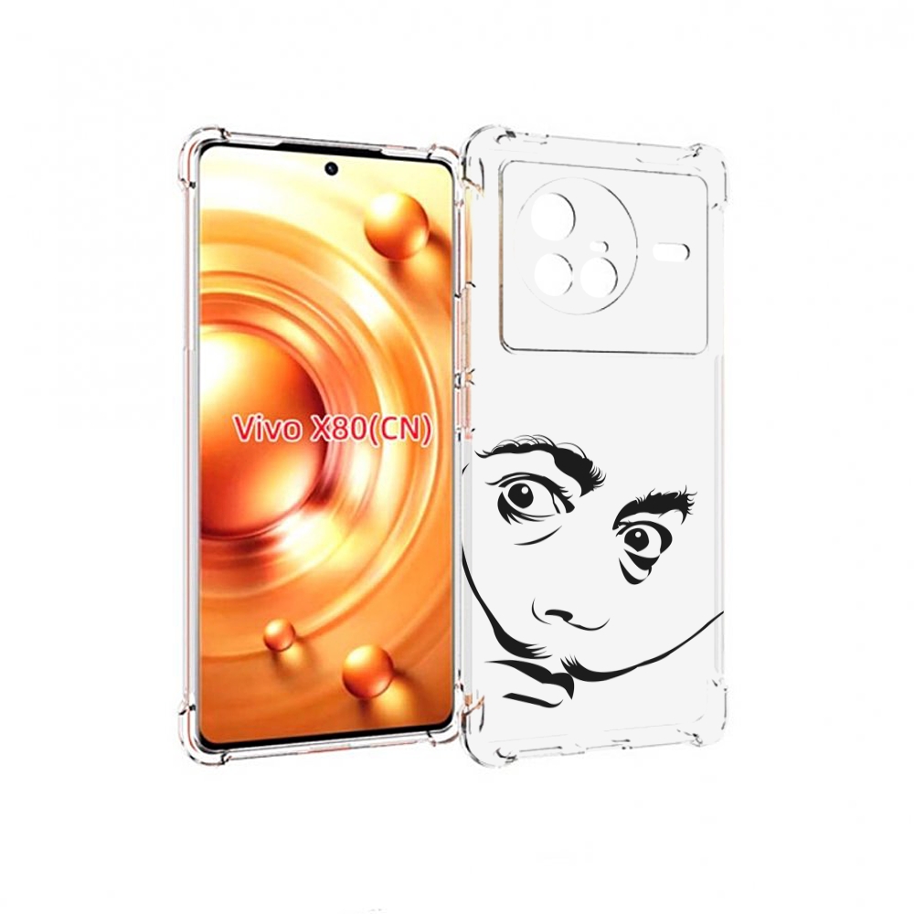 

Чехол Mypads Мужчина С Длинными Усами Для Vivo X80, Прозрачный, Tocco