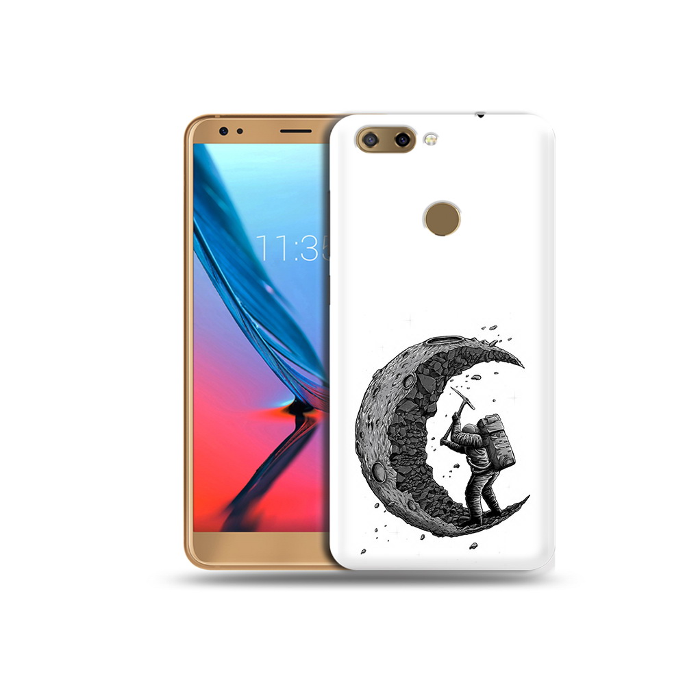 

Чехол MyPads Tocco для ZTE Blade V9 камненная луна (PT106427.464.384), Прозрачный, Tocco