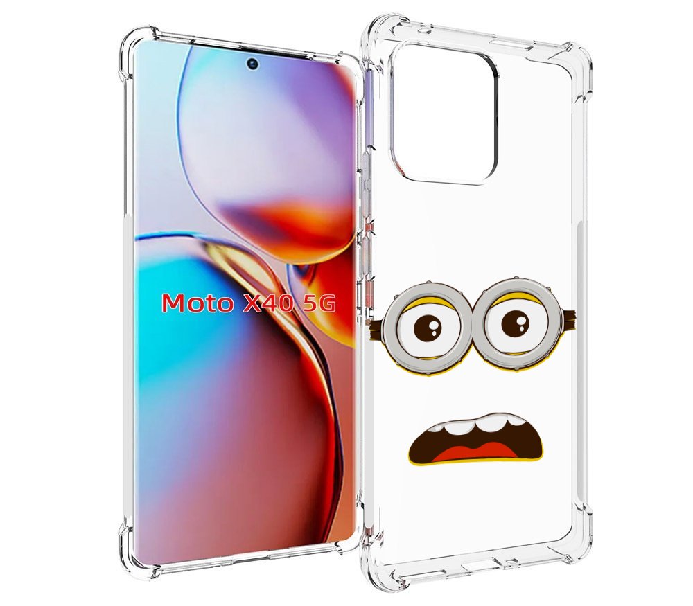 

Чехол MyPads лицо-миньона для Motorola Moto X40, Прозрачный, Tocco