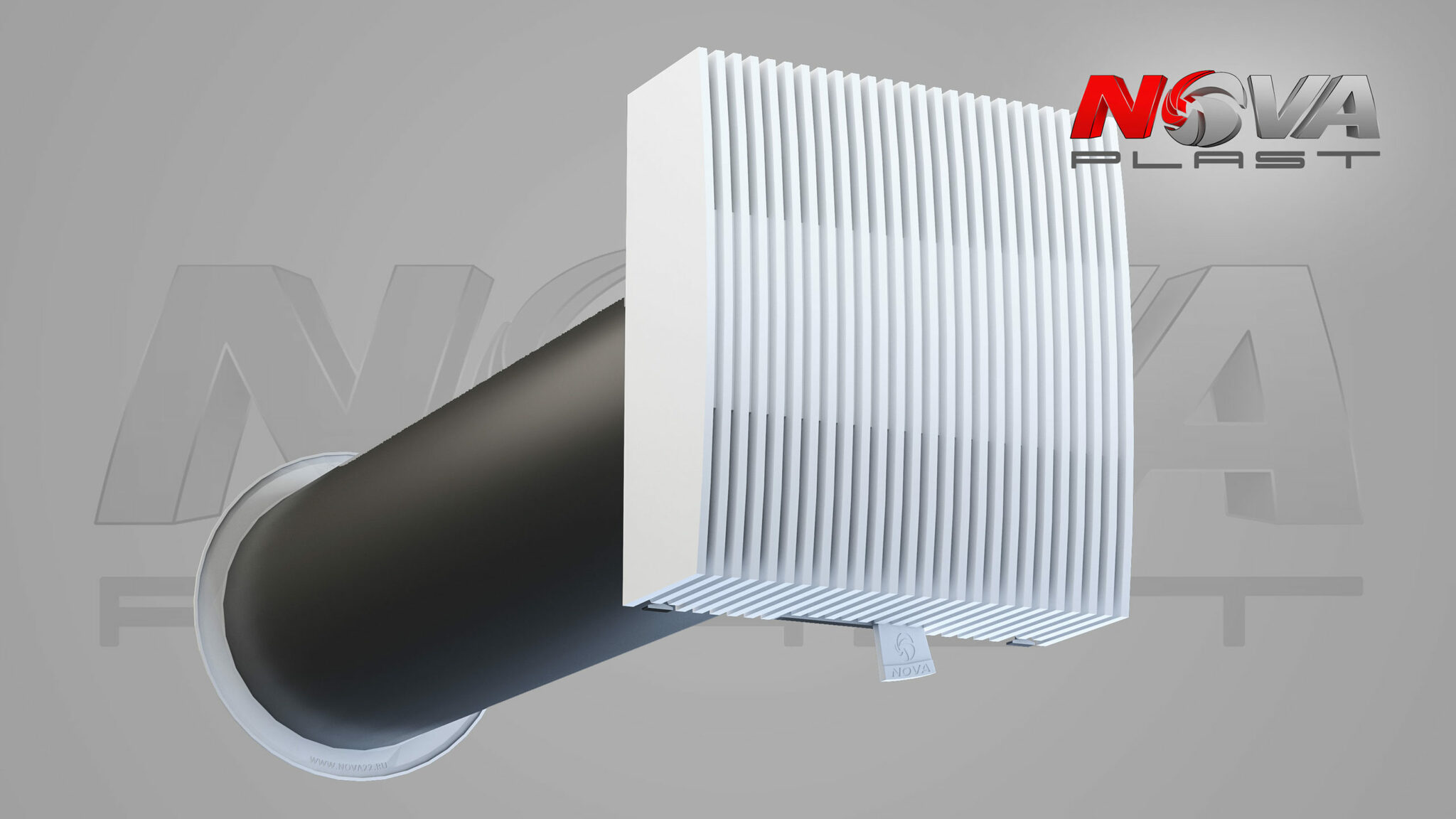 Приточный стеновой клапан NOVAplast с фильтром с фильтром 1м NovaSTYLE/1 приточно вентиляционный клапан skf без фильтра белый