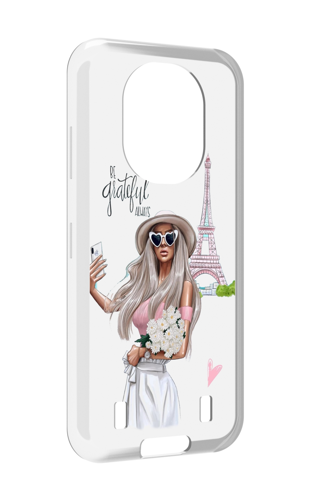 Чехол MyPads Селфи-в-Париже женский для Oukitel WP16