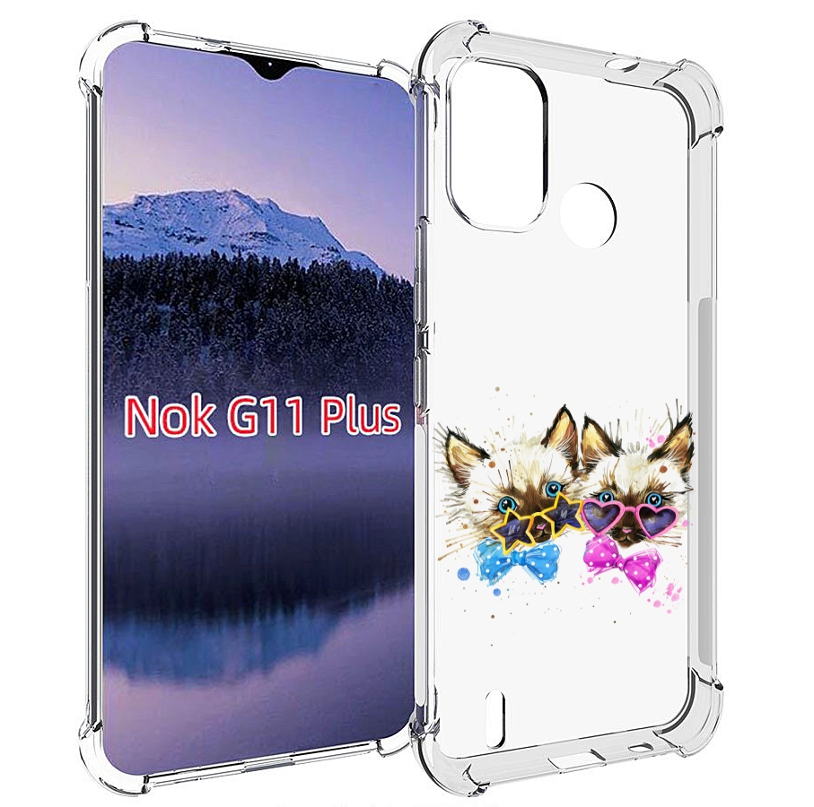 

Чехол MyPads милые котята для Nokia G11 Plus, Прозрачный, Tocco