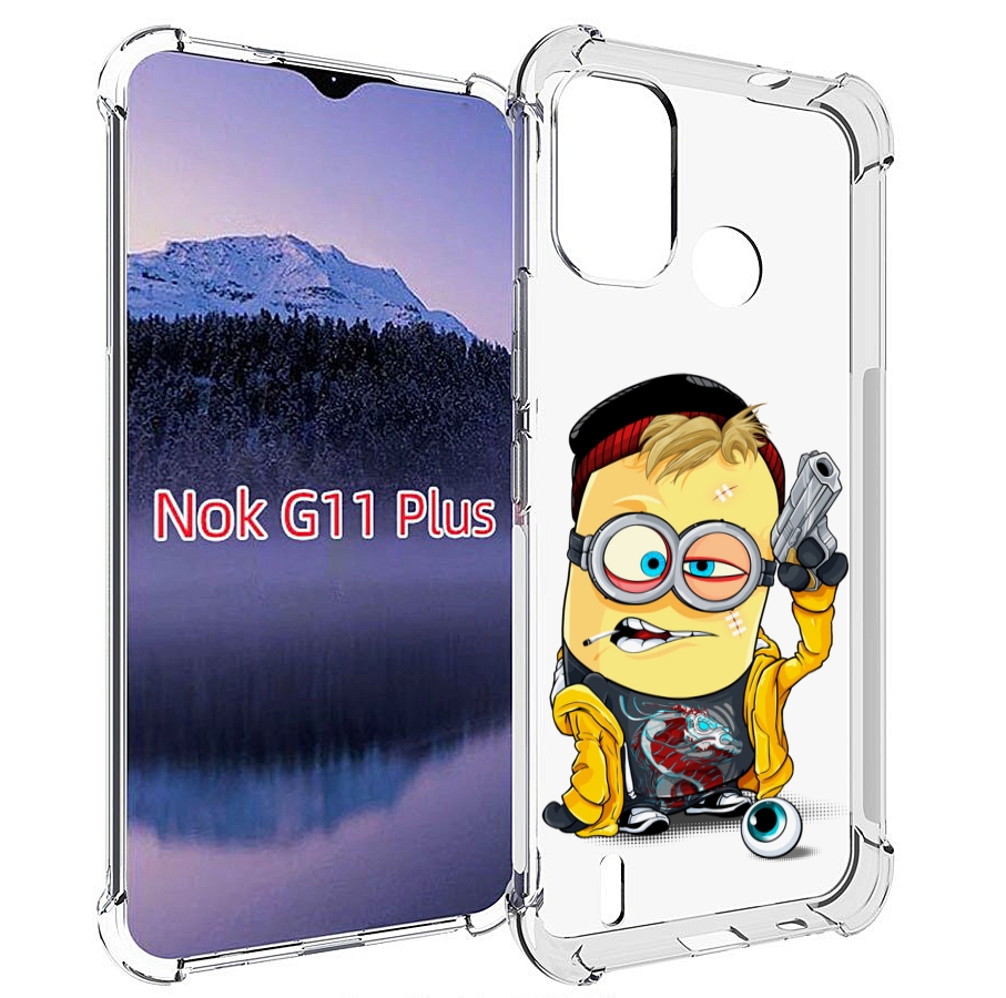 

Чехол MyPads миньон бандит для Nokia G11 Plus, Прозрачный, Tocco