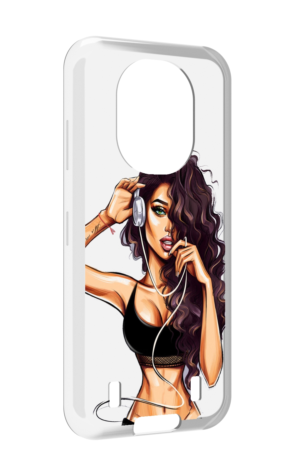 

Чехол MyPads Спортивная-девушка женский для Oukitel WP16, Прозрачный, Tocco