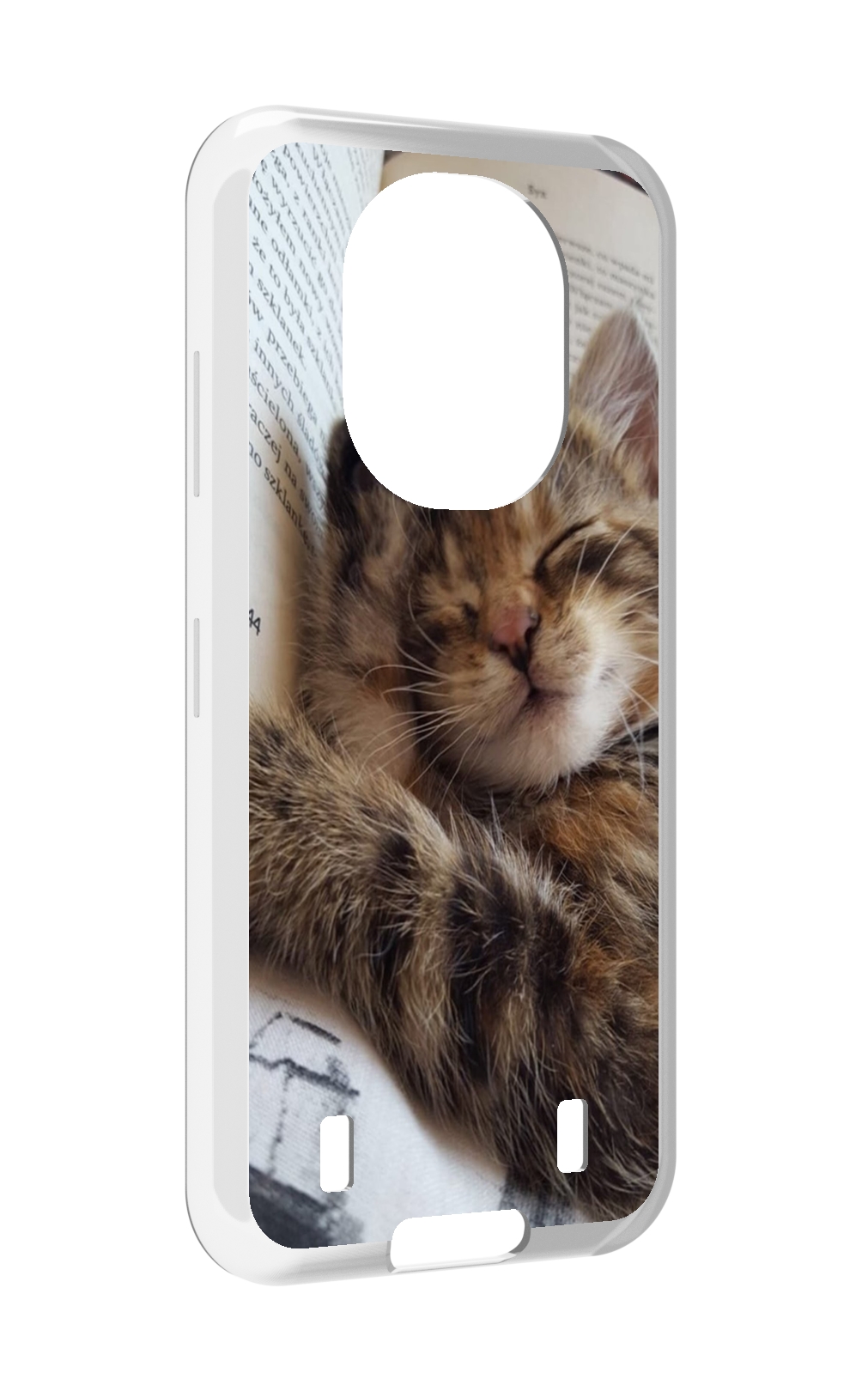 

Чехол MyPads Спящий-котенок для Oukitel WP16, Прозрачный, Tocco