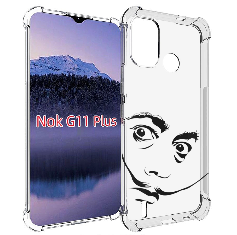 

Чехол MyPads мужчина с длинными усами для Nokia G11 Plus, Прозрачный, Tocco