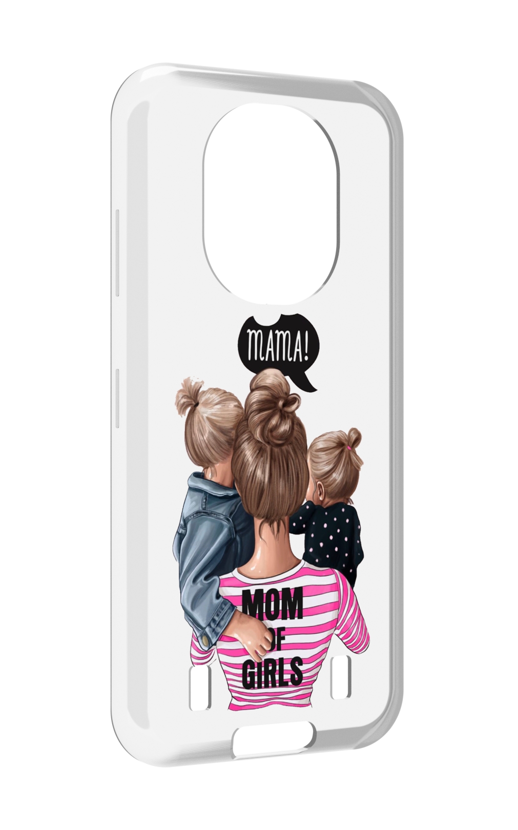 

Чехол MyPads Супер-мама-2 женский для Oukitel WP16, Прозрачный, Tocco
