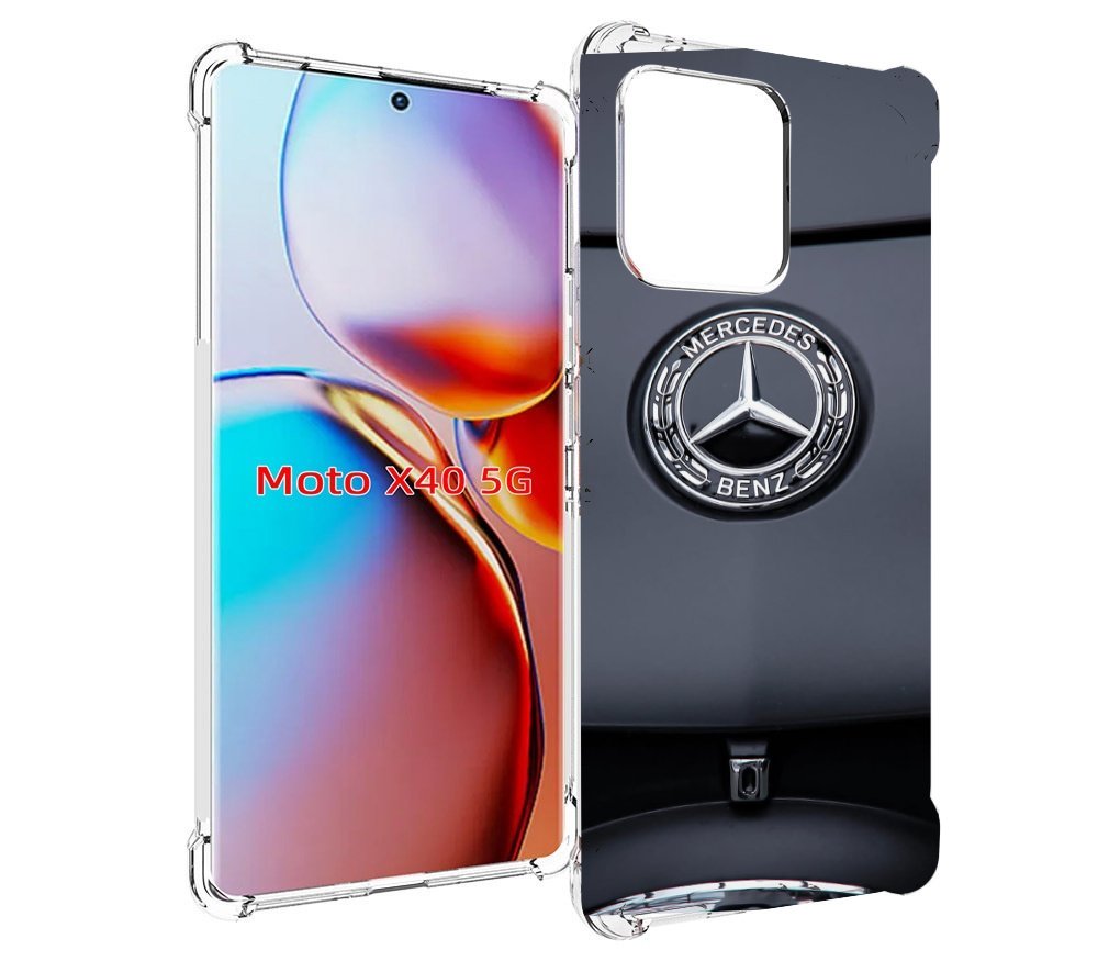 

Чехол MyPads мерседес 7 мужской для Motorola Moto X40, Прозрачный, Tocco