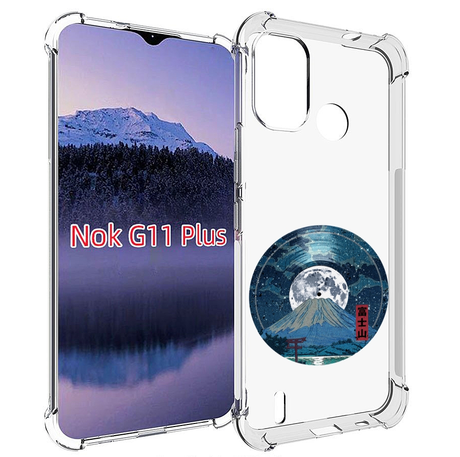 

Чехол MyPads нарисованная виниловая гора с луной для Nokia G11 Plus, Прозрачный, Tocco
