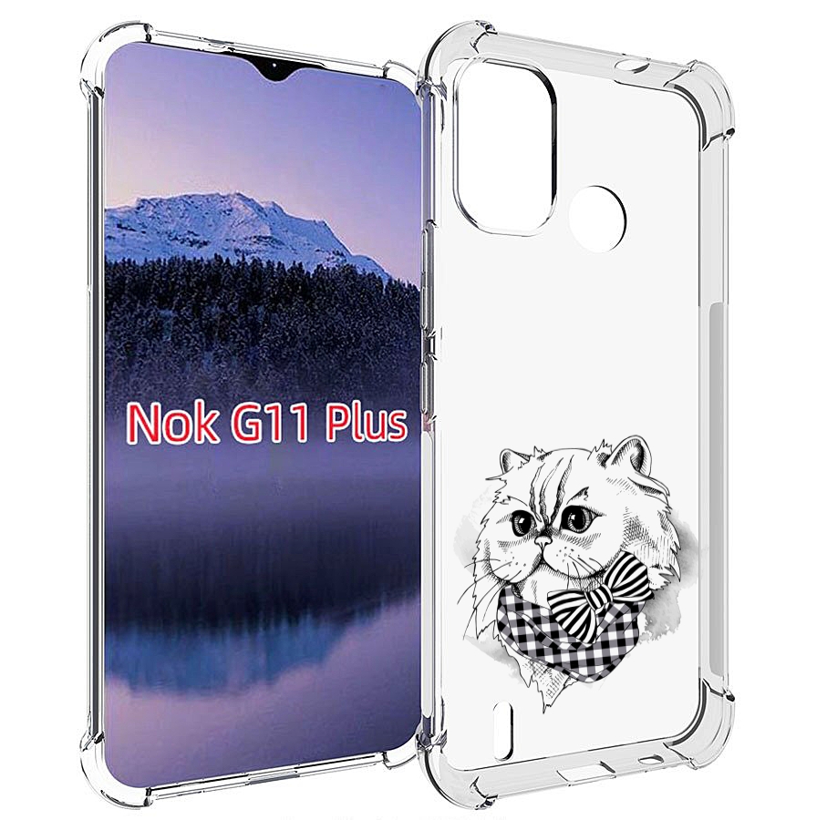 

Чехол MyPads нарисованная красивая кошечка для Nokia G11 Plus, Прозрачный, Tocco