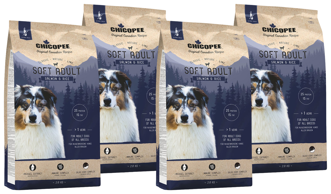 

CHICOPEE CHICOPEE CLASSIC NATURE LINE SOFT ADULT SALMON & RICE полувлажный для взрослых со