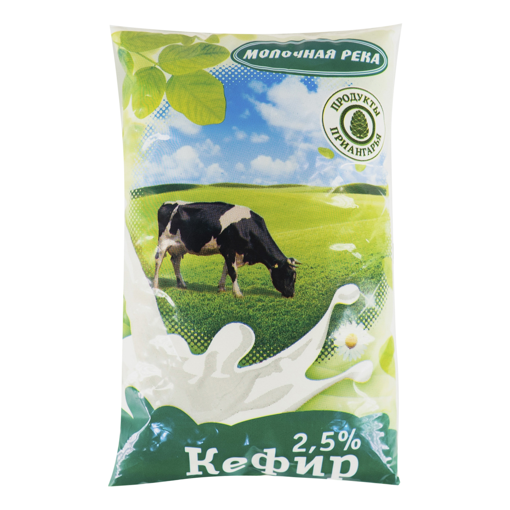 

Кефир Молочная река 2,5% БЗМЖ 900 мл