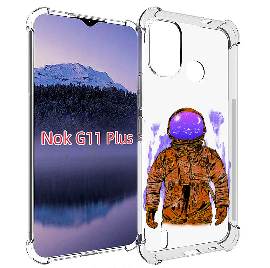 

Чехол MyPads нарисованный мужчина в скафандре для Nokia G11 Plus, Прозрачный, Tocco
